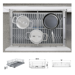 Giá Xoong Nồi Nan Oval Âm Tủ EUROGOLD Inox 304 – Gắn Cánh, Ray Giảm Chấn