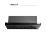 Máy Hút Mùi Kocher K-6370 Âm Tủ 70cm – Hút 900m³/h, Motor 120W, Siêu Êm 38dB, Made in Vietnam