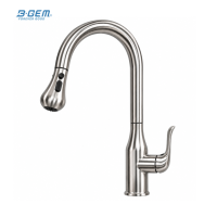 VÒI CHÉN NÓNG LẠNH DÂY RÚT CAO CẤP B-Gem - T07Riva 