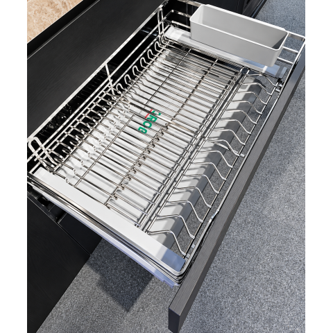 Kệ Đựng Bát Đĩa Mix Oval Inox 304 GROB