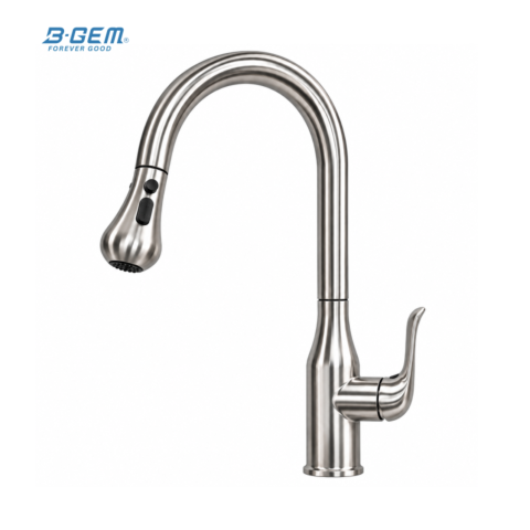 VÒI CHÉN NÓNG LẠNH DÂY RÚT CAO CẤP B-Gem - T07Riva 
