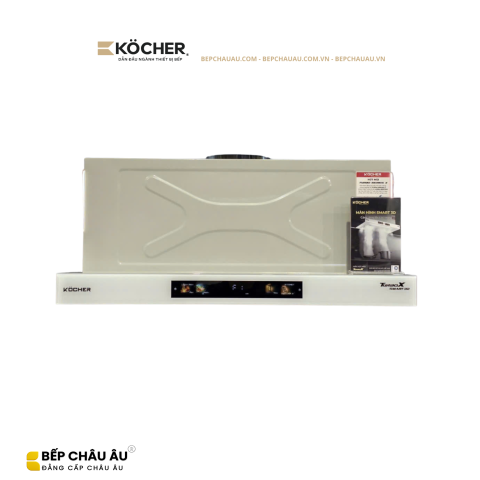 Máy Hút Mùi Âm Tủ Köcher TURBO X3D-350N 70cm Màu Trắng – Smart 3D, Booster 1800m³/h, Ultra Swing Siêu Êm