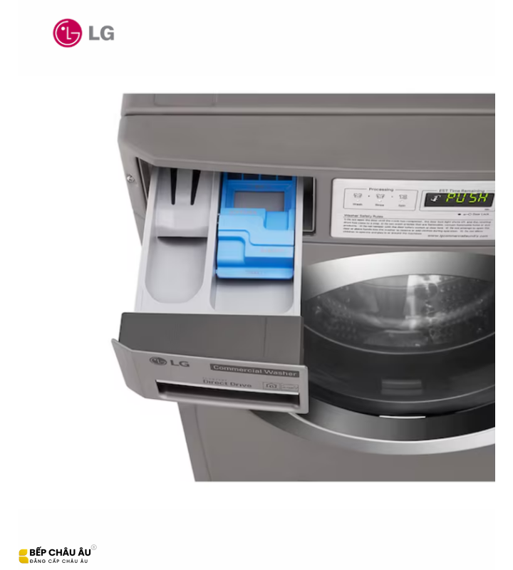 Máy Giặt Công Nghiệp LG CWG27MDQRS Giant 13kg – Inverter Direct Drive, Giặt Coin, Quản Lý Wi-Fi