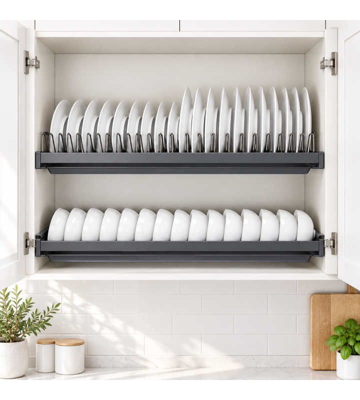 Giá Bát Cố Định GRÖB Khung Nhôm – Rổ Inox SUS304 Cao Cấp