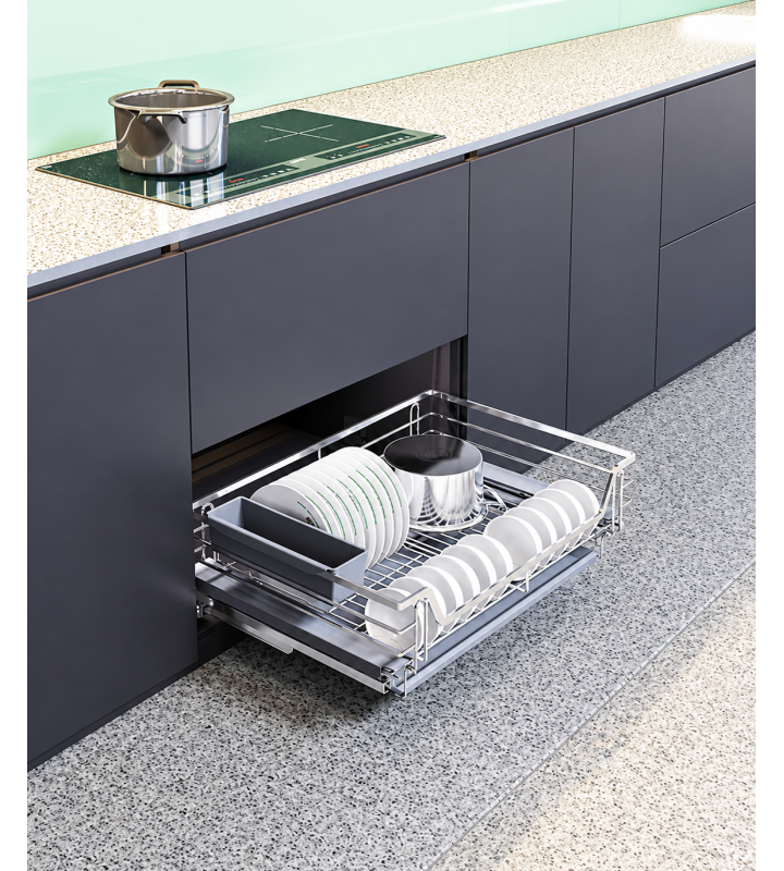 Kệ Đựng Bát Đĩa Mix Oval Inox 304 GROB