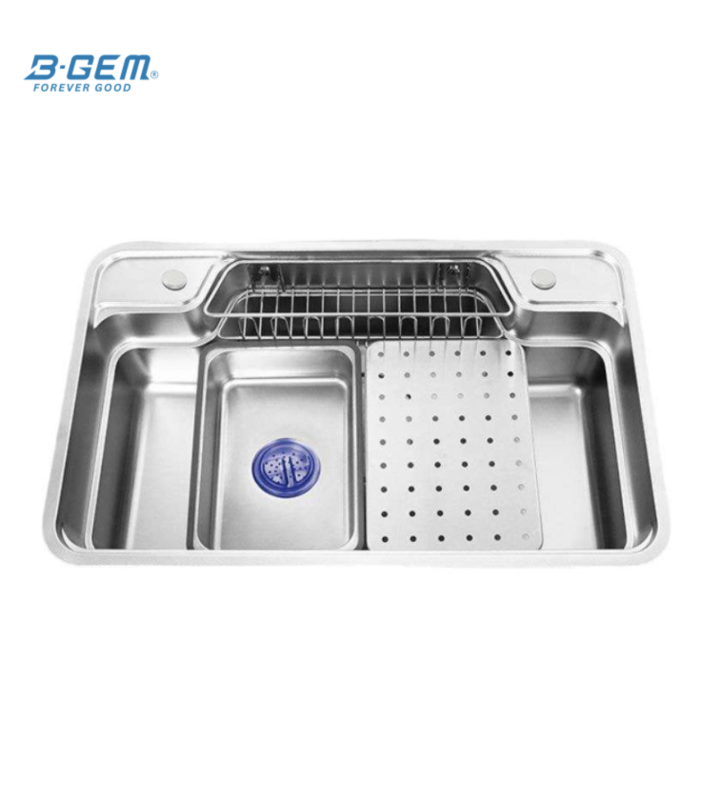 B-Gem - CPH - CHẬU BÁN NGUYỆT INOX 304 - CÔNG NGHỆ LINEN