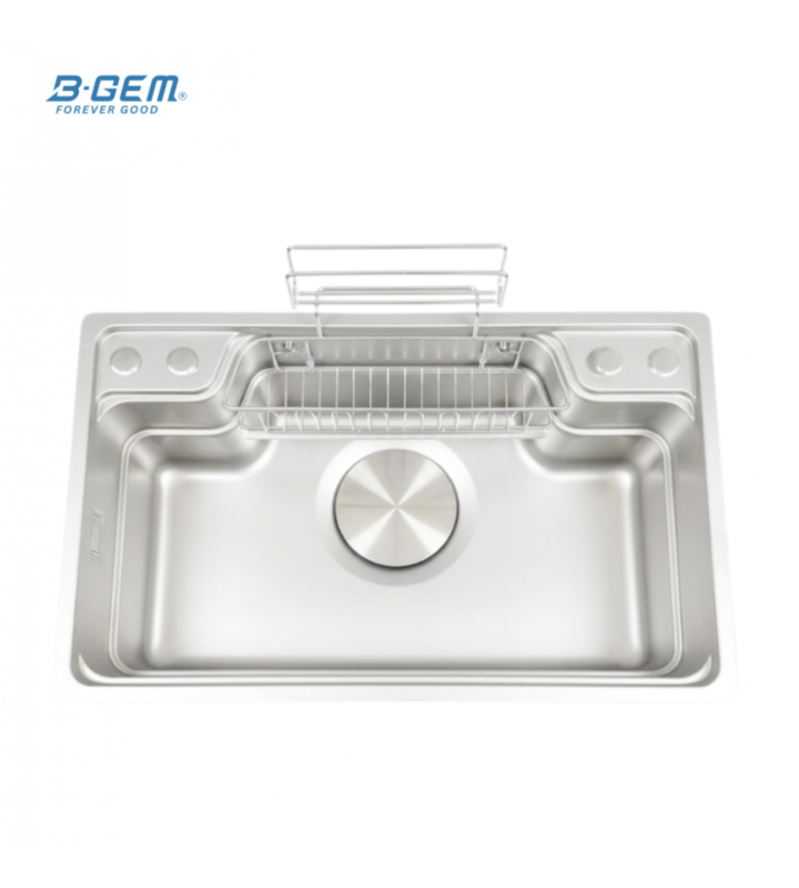 B-Gem - CGT - CHẬU 1 HỘC INOX 304 - CÔNG NGHỆ LINEN