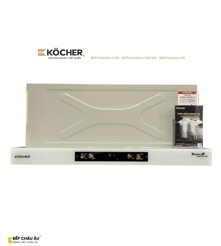 Máy Hút Mùi Kocher Turbo Smart 3D X3D-350T Âm Tủ 70cm – Booster 1800m³/h, Cảm Ứng Vẫy Tay
