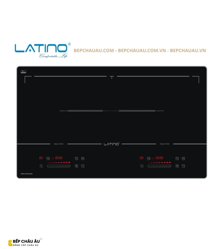 Bếp Từ Đôi Latino LT-TL89 Inverter – Kính Platinum Ceramic, Nhập Khẩu Thái Lan