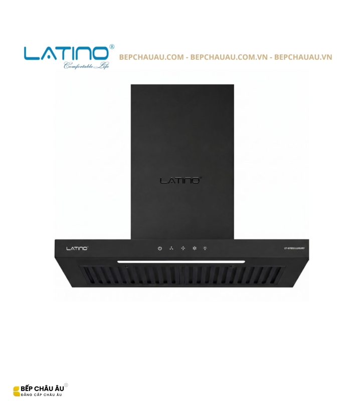 Máy Hút Mùi Latino LT-07BSS LUXURY 70cm – Chữ T, Động Cơ BLDC 120W, Lực Hút 1400m³/h