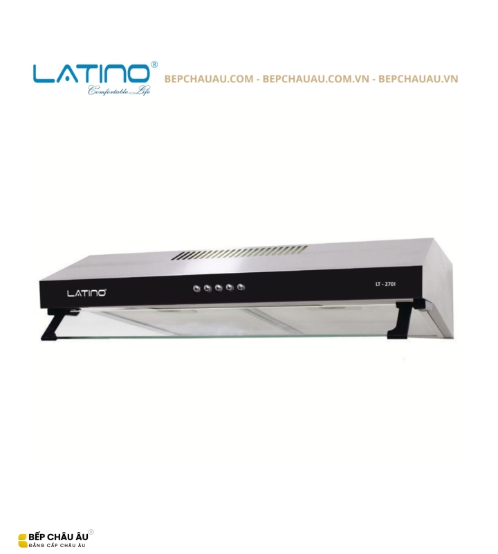 Máy Hút Mùi Latino LT-270I Cổ Điển 70cm – Động Cơ Turbo 190W, Lực Hút 750m³/h, Lưới Lọc Nhôm 3 Lớp